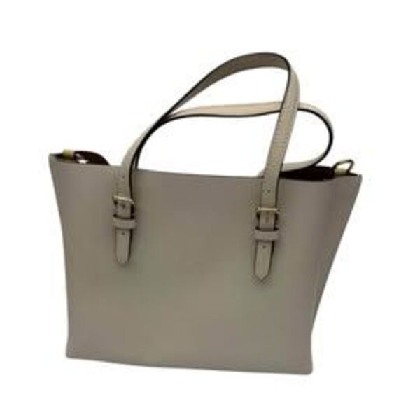 Coach Women’s Beige Leather Tote Bag w/ Matching Wallet Pre-Owned - Picture 2 of 10